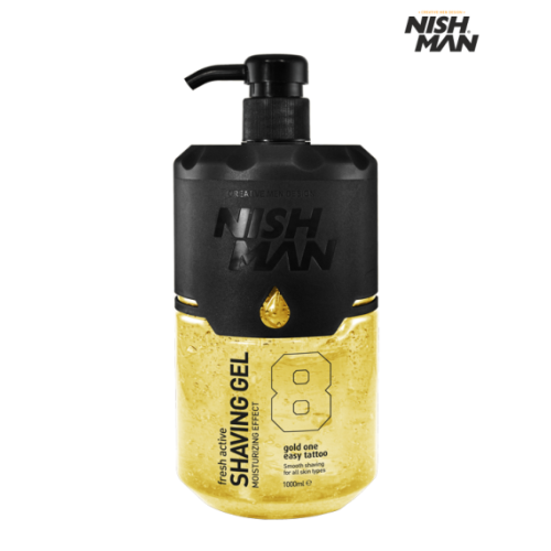 Гель для бритья Nishman Shaving Gel Gold One Easy Tattoo 08